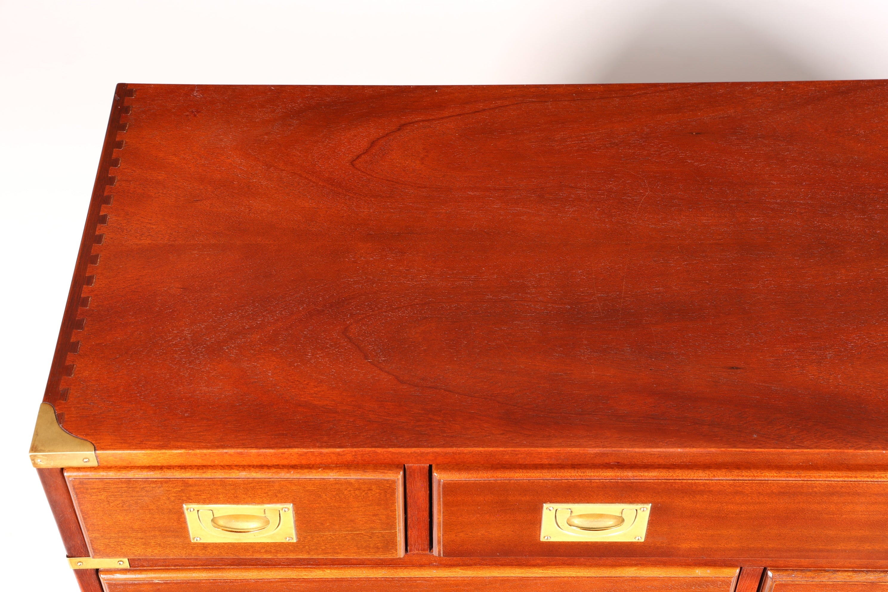 Beeindruckendes Maritim Sideboard Englische Schiffs Kommode Englisch Antik Schrank Military Chest