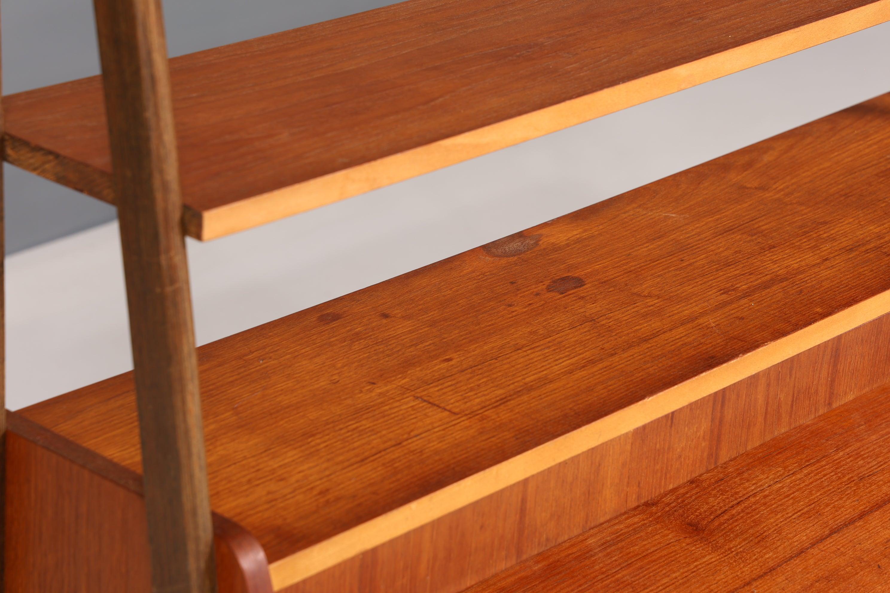 Wunderschönes Mid Century Regal Schrank Vintage echt Holz Bücherregal Retro Kommode