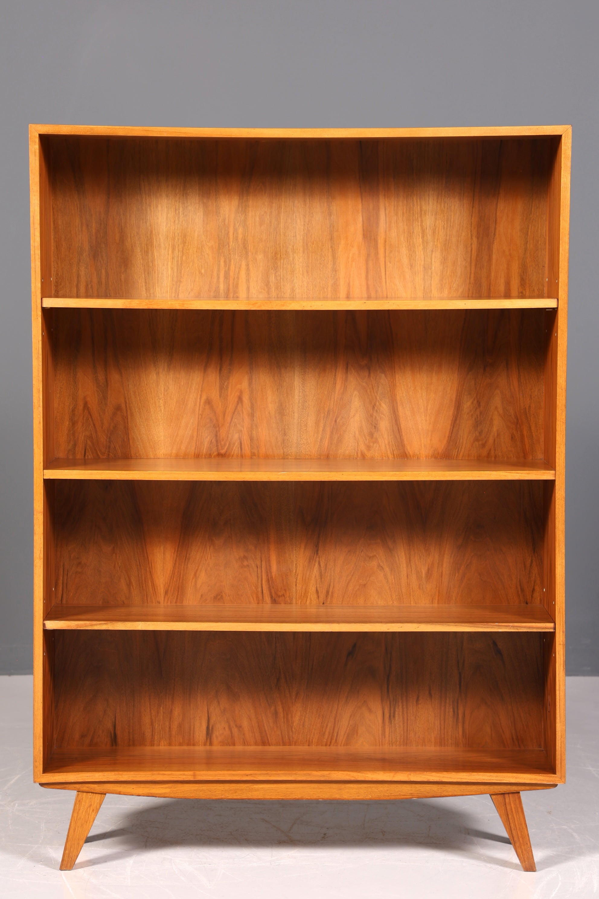 Wunderschönes Original Musterring Regal Mid Century Bücherregal Retro echt Holz Buchablage 2 von 2