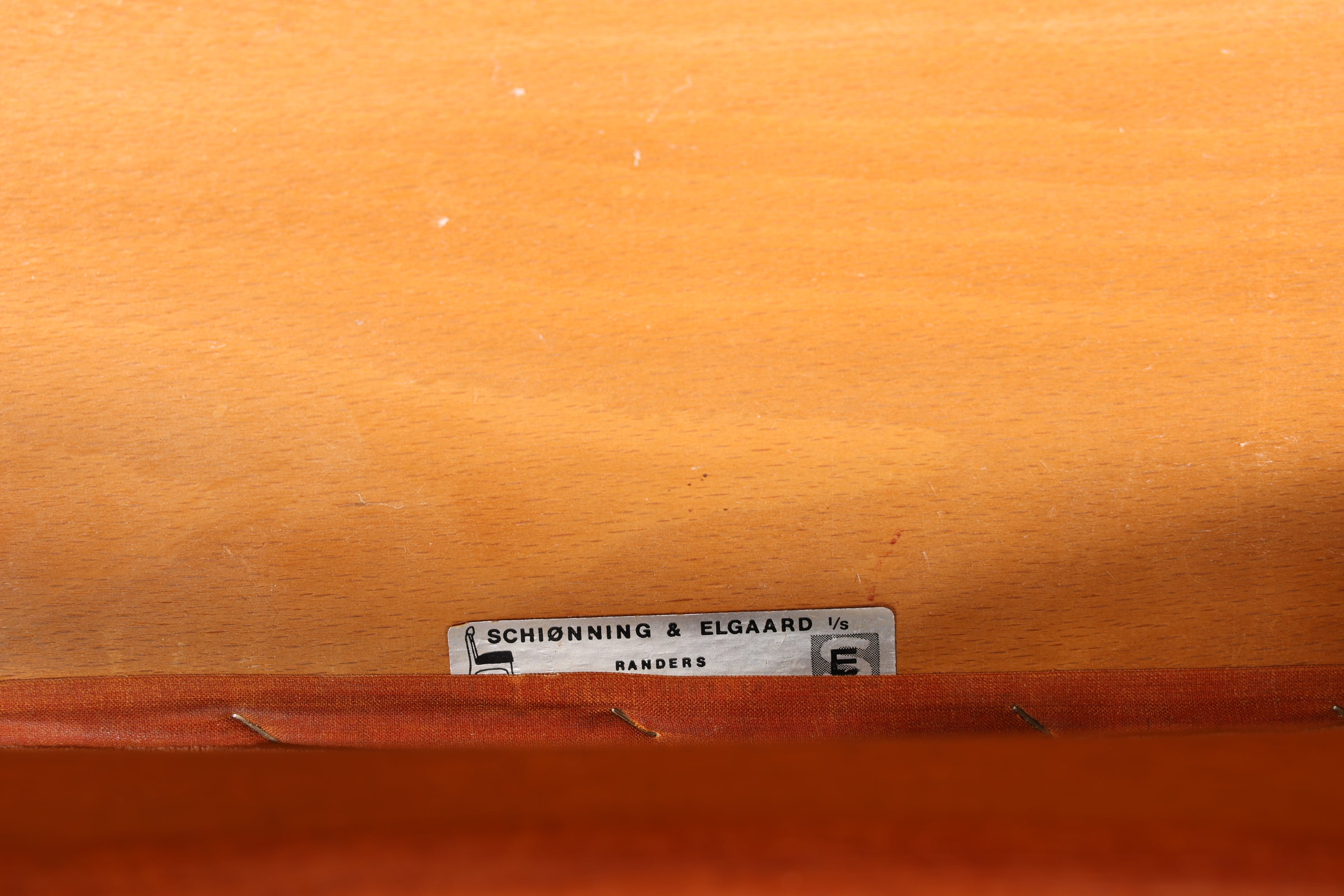 Stilvoller Original "Schiønning & Elgaard" Stuhl Mid Century Danish Teak Holz Esszimmer Stuhl Sekretär Stuhl 2 von 3