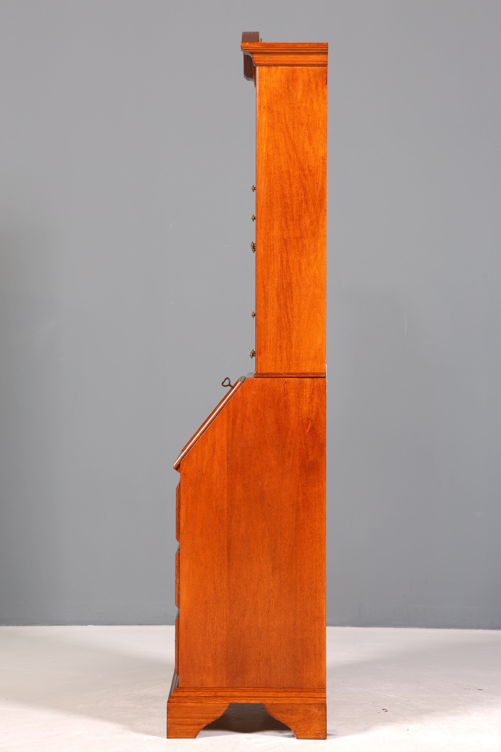 Wunderschöner Englischer Sekretär Büro Aufsatzsekretär Antik 60S Schrank UK