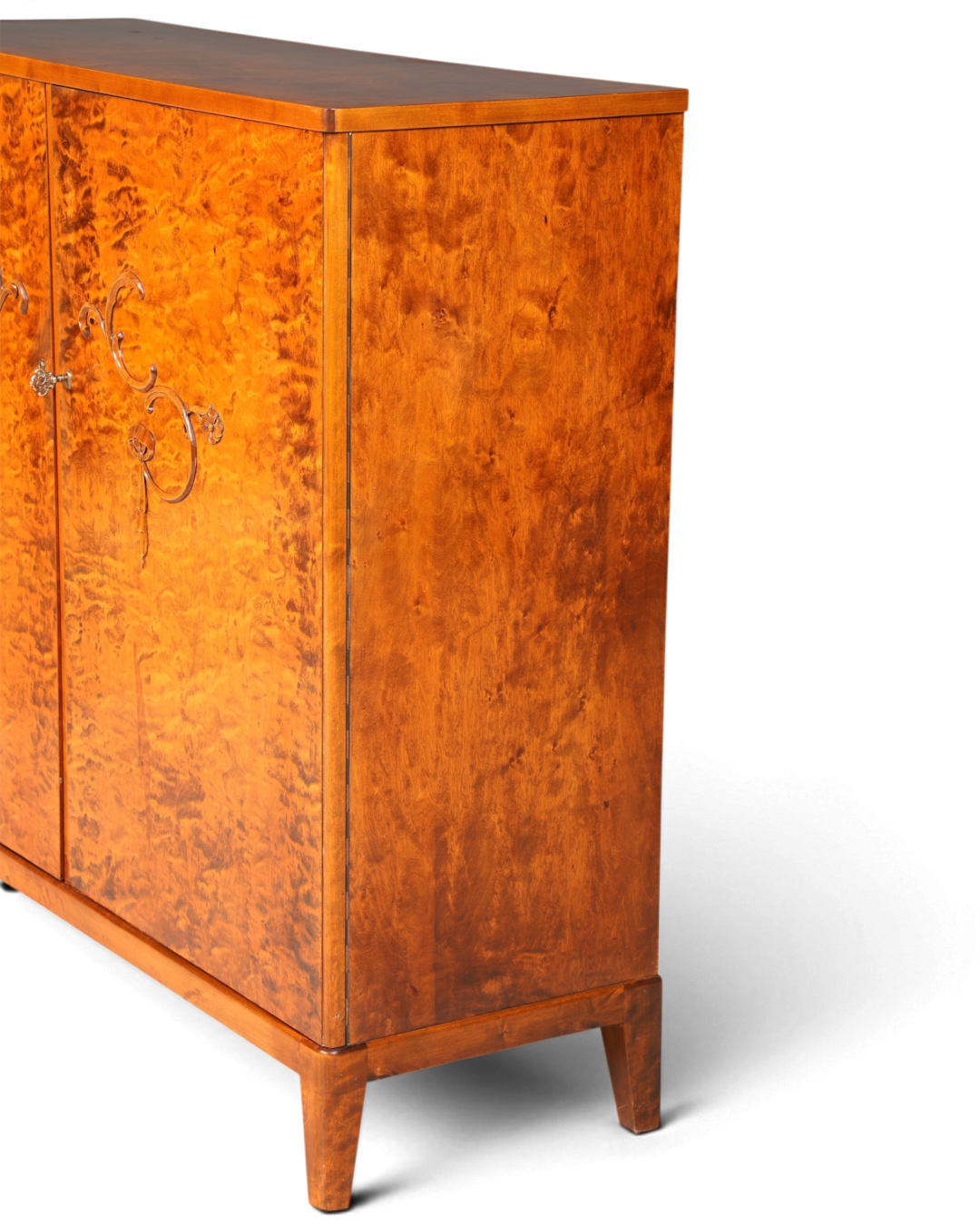 E897 Finish Stilvoller Original Art Deco Schrank Vertiko Kleiderschrank um 1940