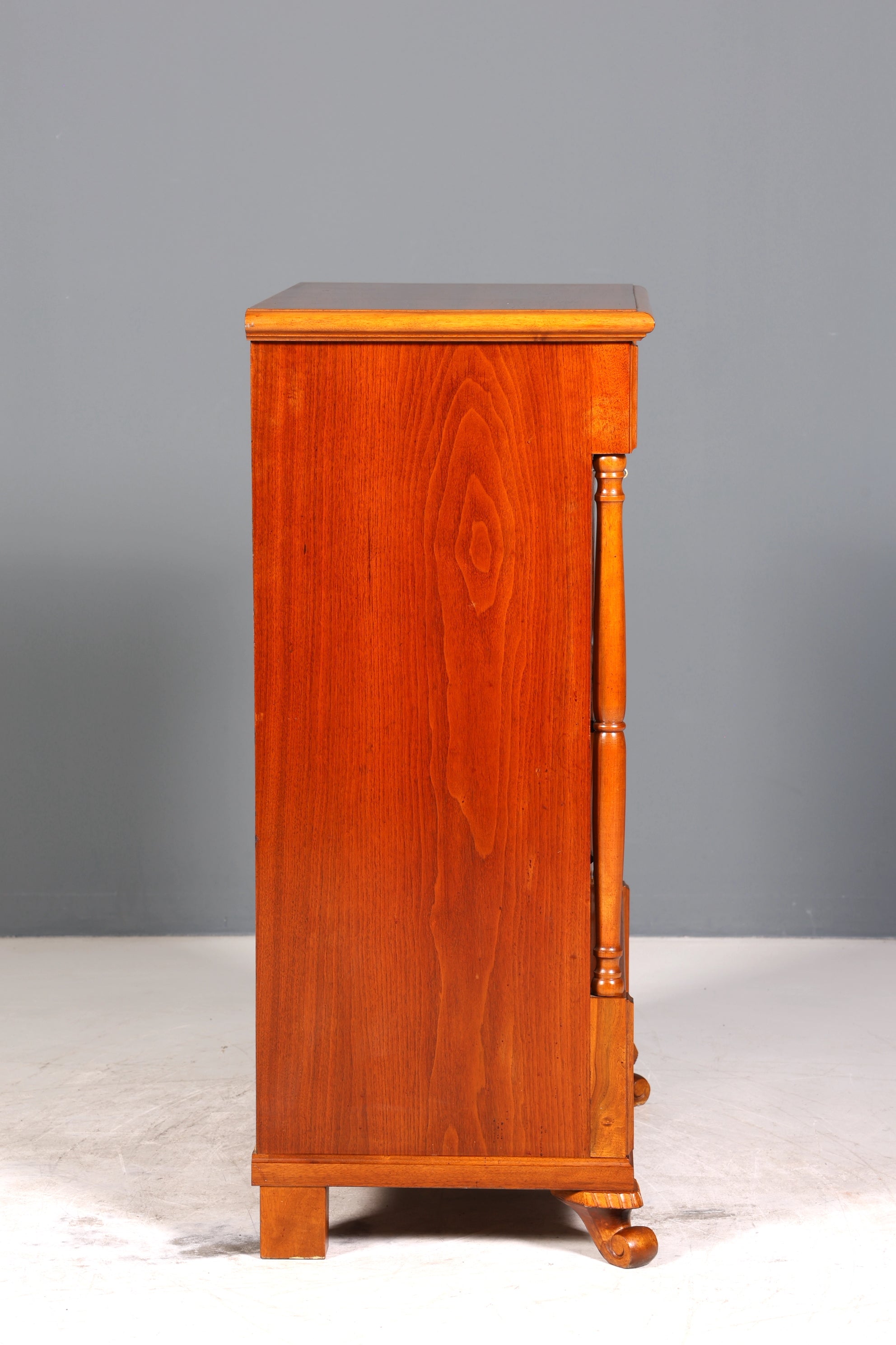E907 Finish cm, Wunderschöner Gründerzeit Sekretär Vertiko Highboard Louis Philippe Kommode um 1880