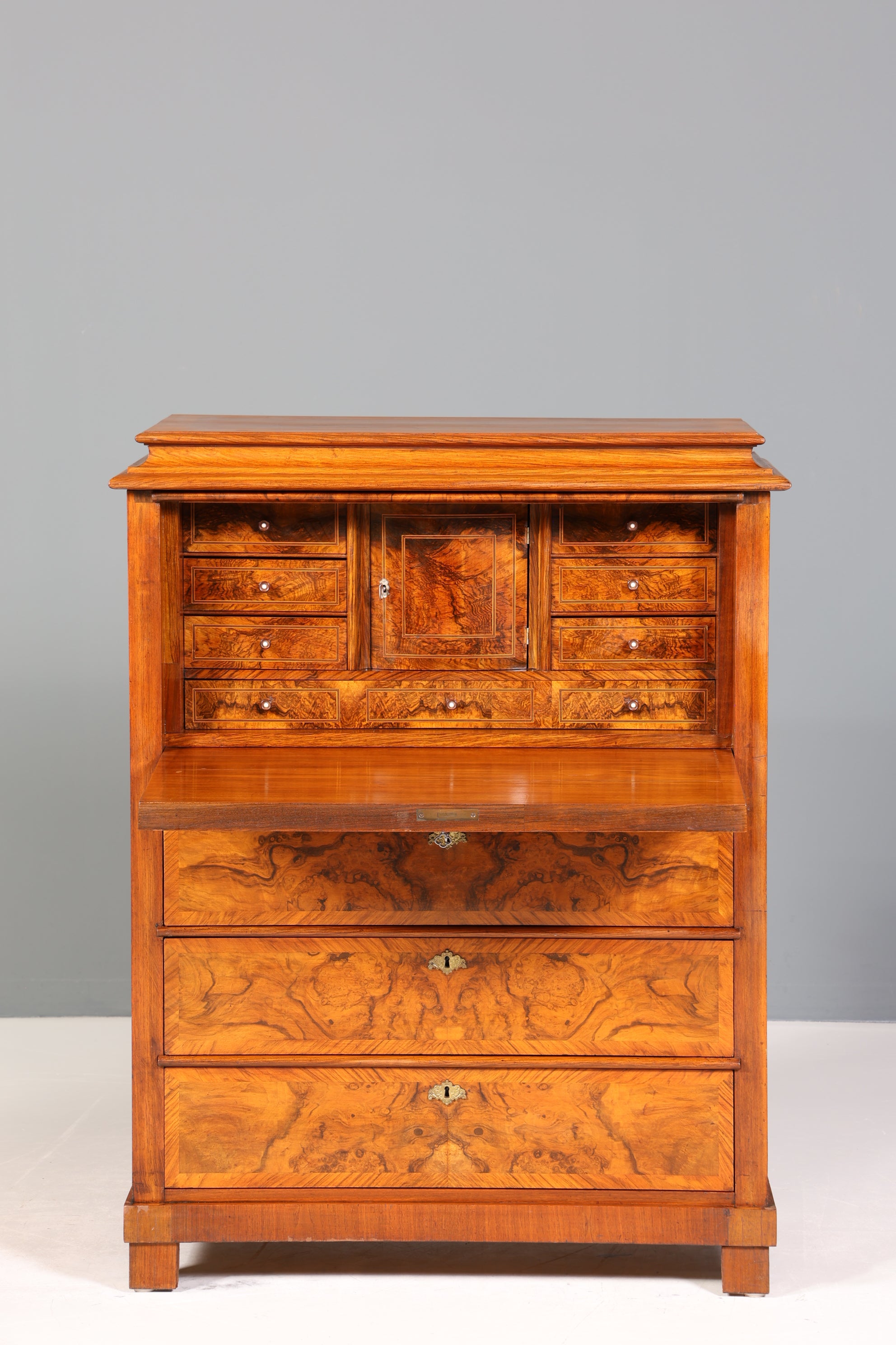 Wunderschöner Louis Philippe Sekretär um 1880 Gründerzeit Vertiko Antik Schrank Chiffoniere