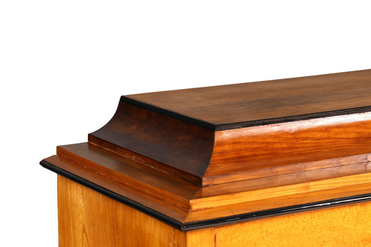 G614 Finish Cm Stilvoller Biedermeier Sekretär Louis Philippe Vertiko Antik Kommode Schreibkommode Office Desk (Kopie)