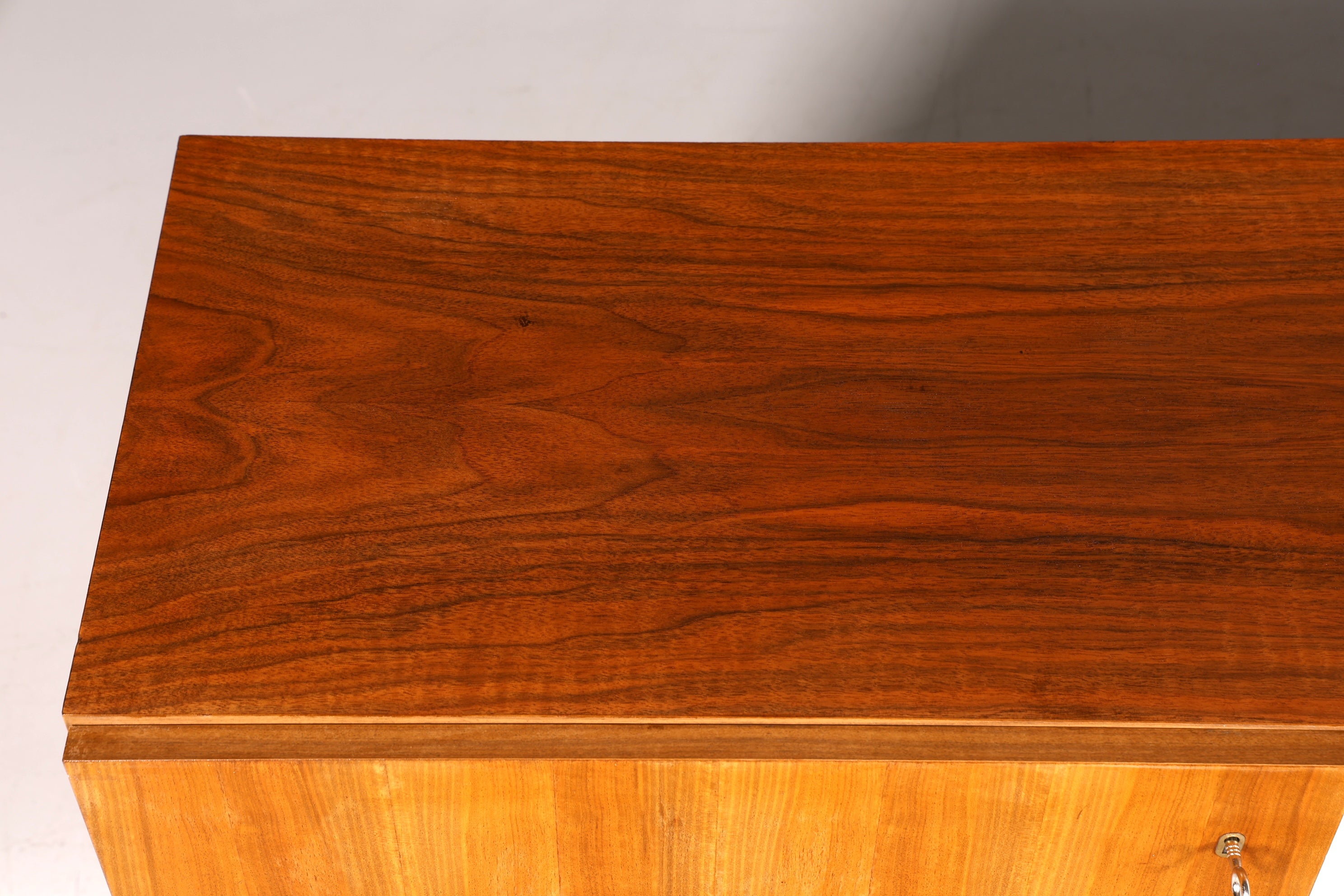 F969 Finish cm Schlichtes Mid Century Sideboard Vintage TV Kommode 60s Schrank Longboard Retro Lowboard