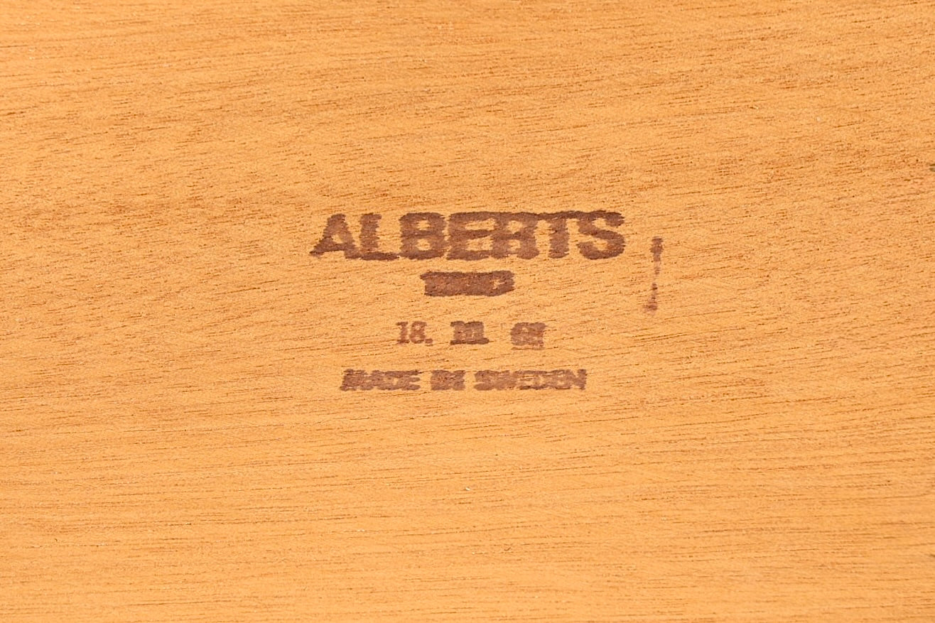 Wunderschöner Mid Century Couchtisch Original "Alberts" Retro Ablagetisch Teak Holz Vintage Coffee Table 70er Jahre Wohnzimmertisch 1 von 2