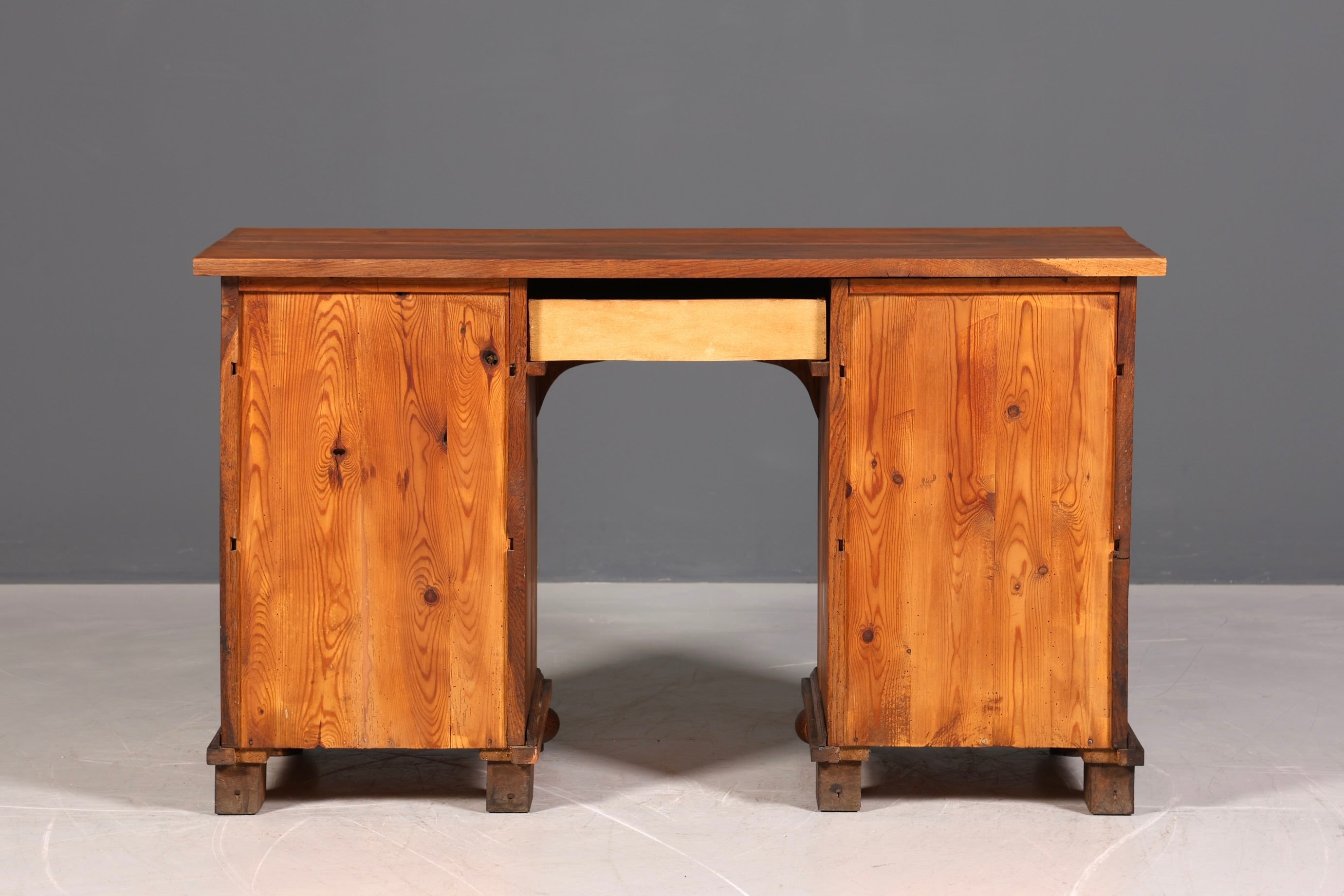Traumhafter Gründerzeit Schreibtisch Jugendstil Bürotisch echt Holz Antik Office Desk