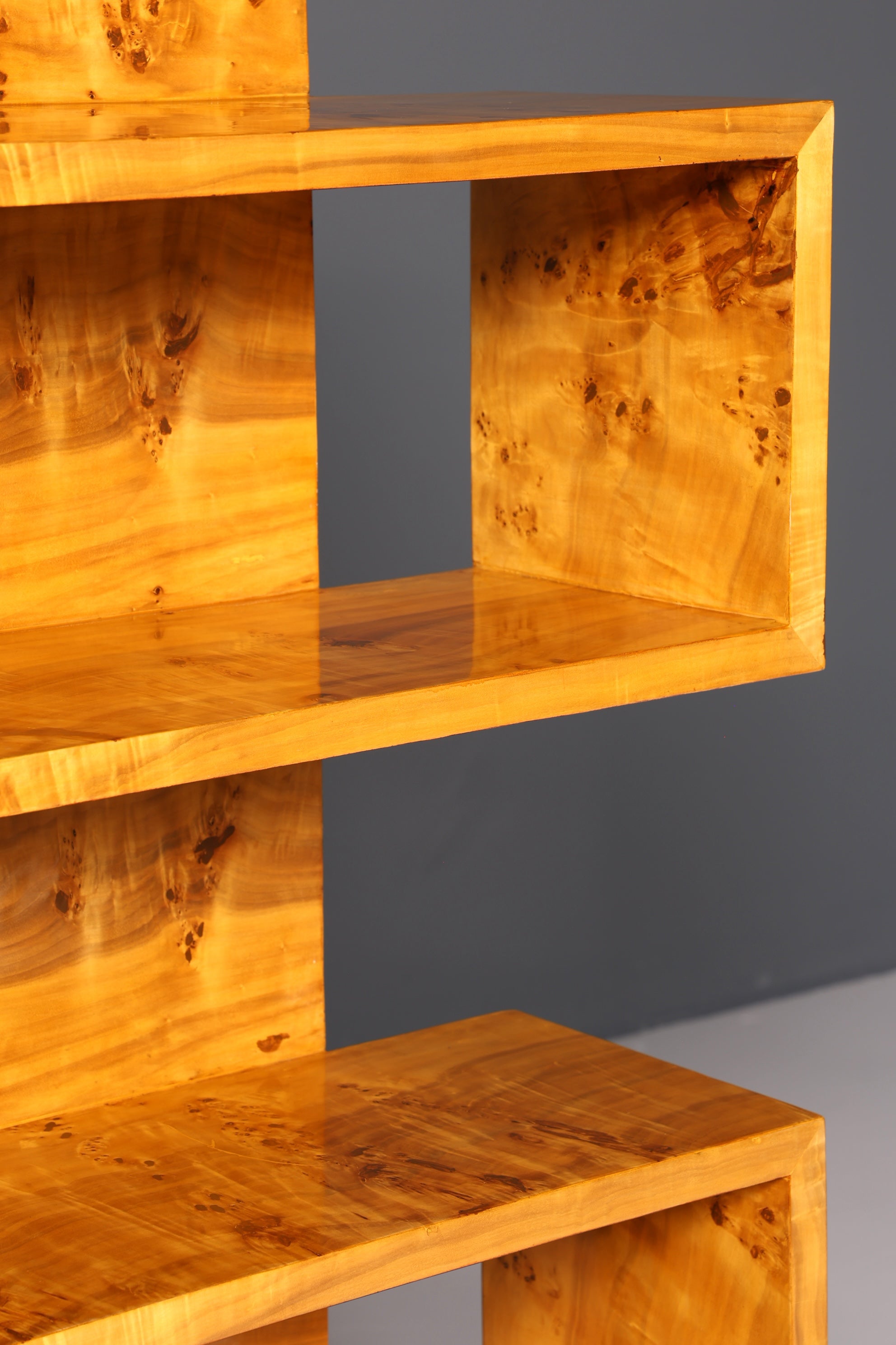 Traumhaftes Art Deco Stil Bücherregal Birke Luxus Möbel Kult Schrankregal Regal