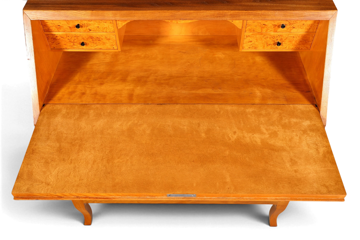 G677 Finish cm Schlichter Mid Century Sekretär Vintage Schreibmöbel echt Holz Kommode Office Secretary (Kopie)