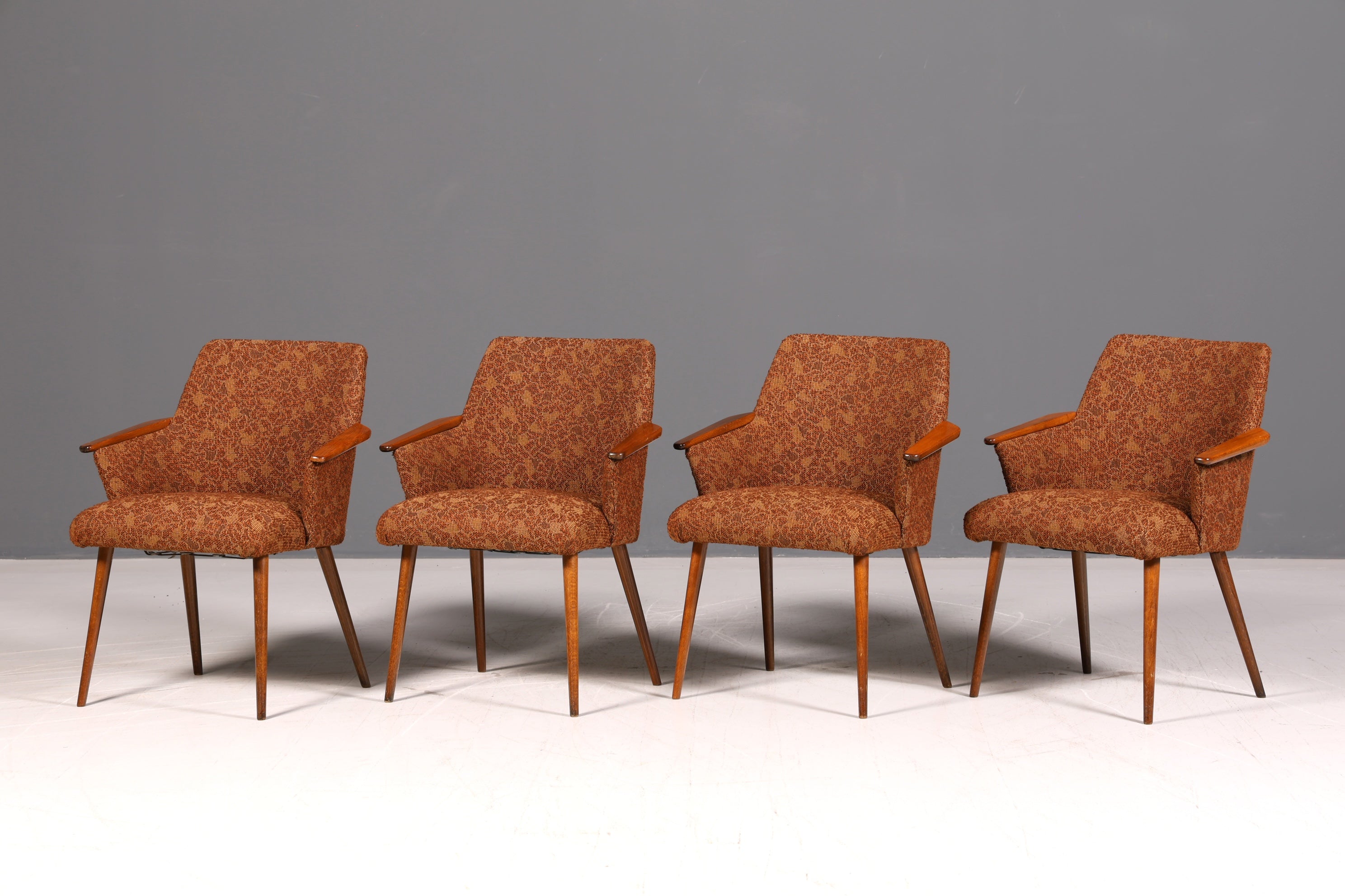 Wunderschöner Mid Century Stuhl Retro Armlehnstuhl Cocktailstuhl Küchenstuhl Sekretär Stuhl 3 von 4