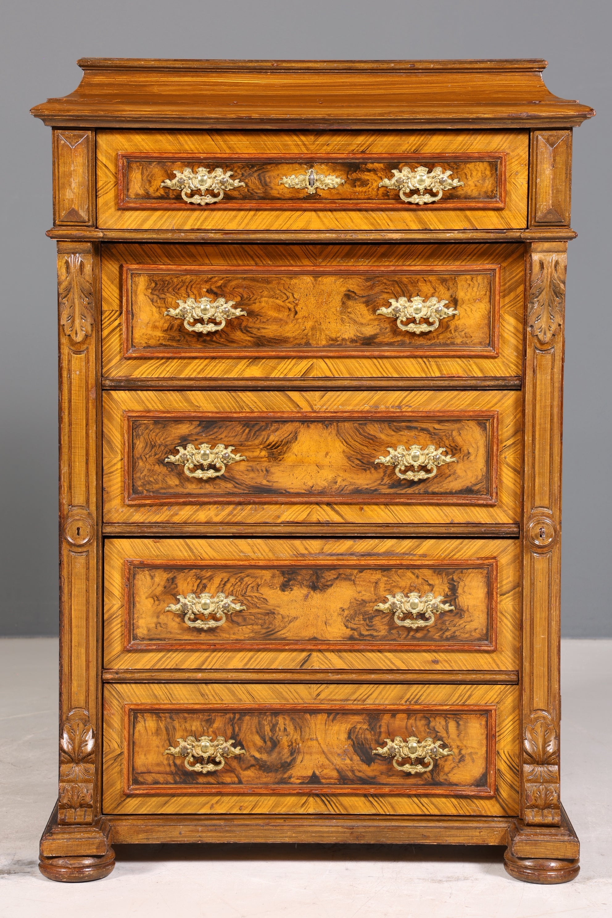 Traumhaftes Gründerzeit Vertiko Jugendstil Schrank Antik Highboard Kommode Schubladenkommode