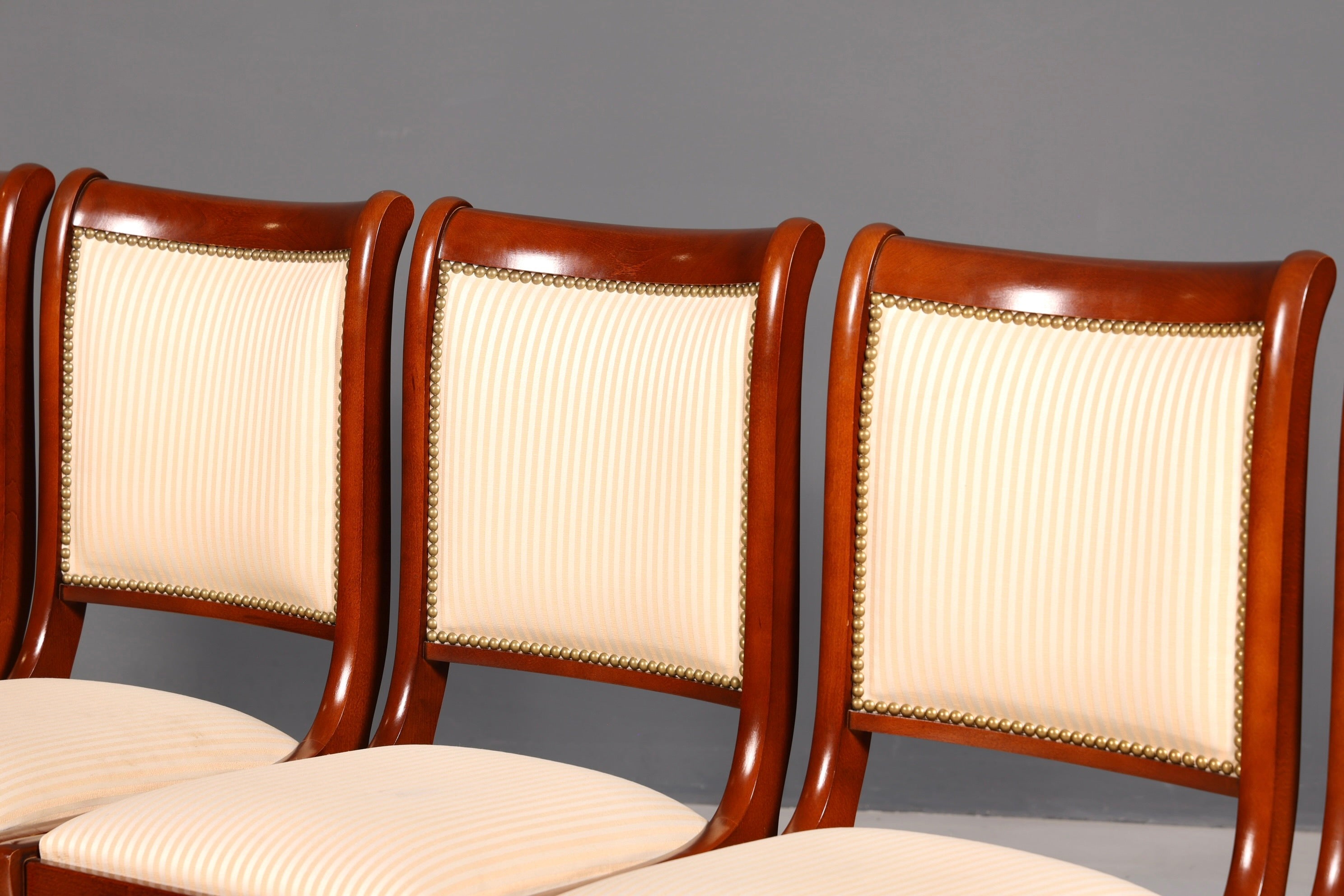 6x Edle Englische Stühle Regency Mahagoni Dining Chairs Esszimmerstühle Küchenstühle Stuhlset Vintage