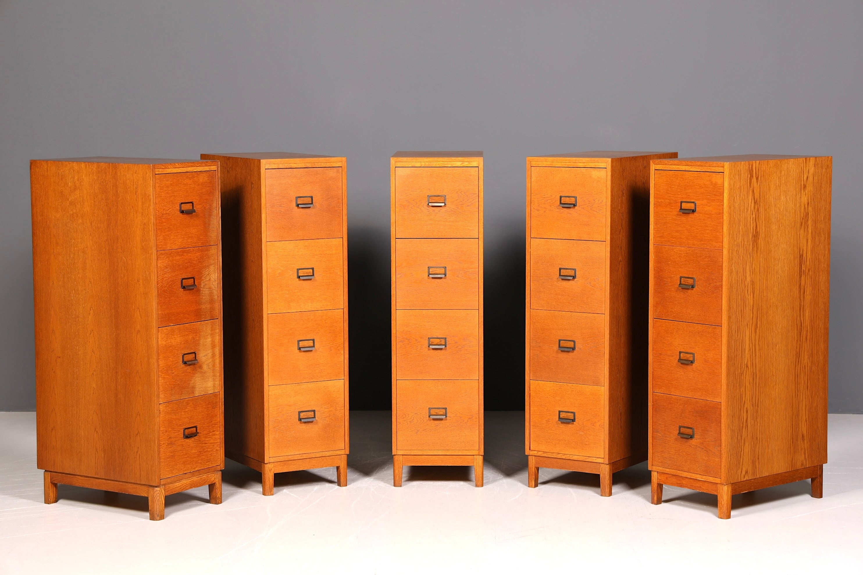 Edler Mid Century Aktenschrank Bauhaus Apothekerschrank Vintage Schubladenkommode Vertiko Retro