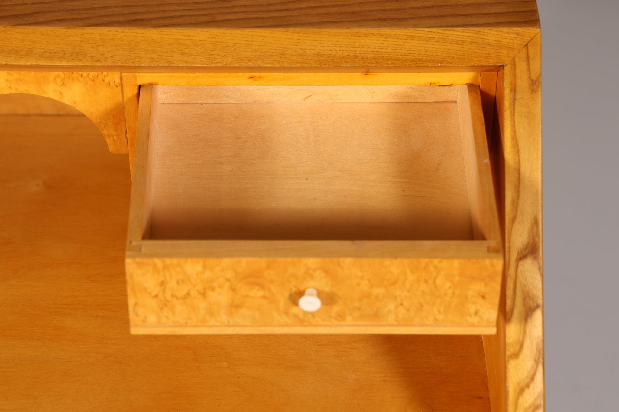 Schlichter Mid Century Sekretär Danish Design Retro Büro Schrank Vintage Büro Kommode