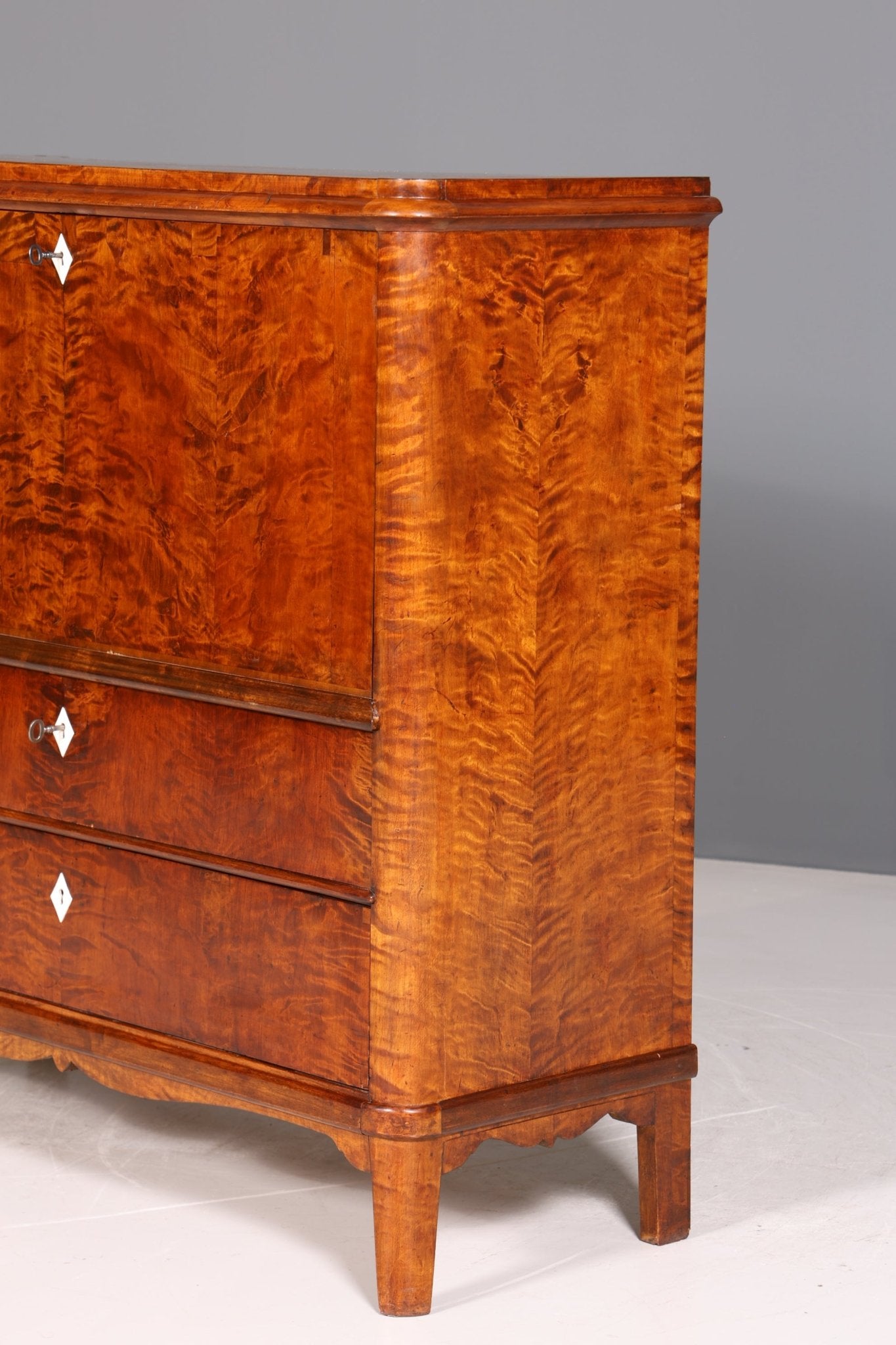 Wunderschöner Original Biedermeier Sekretär um 1860 Kommode Antik Bürokommode