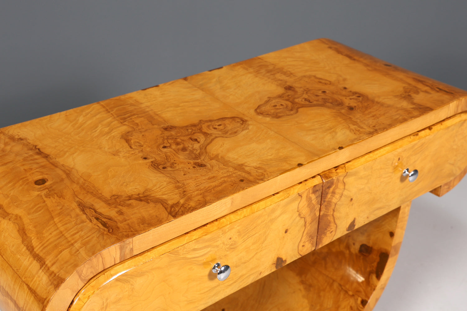 Stilvolle Art Deco Wandkonsole Birke Sideboard Antik Stil Biedermeier