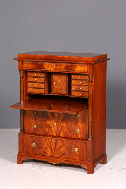 Wunderschöner Original Biedermeier Sekretär Englisch Kommode Antik Bürokommode
