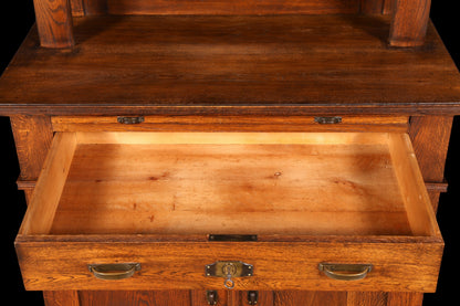 Wunderschönes Jugendstil Sideboard Antik Eiche Kredenz Buffet Anrichte Schrank Kommode