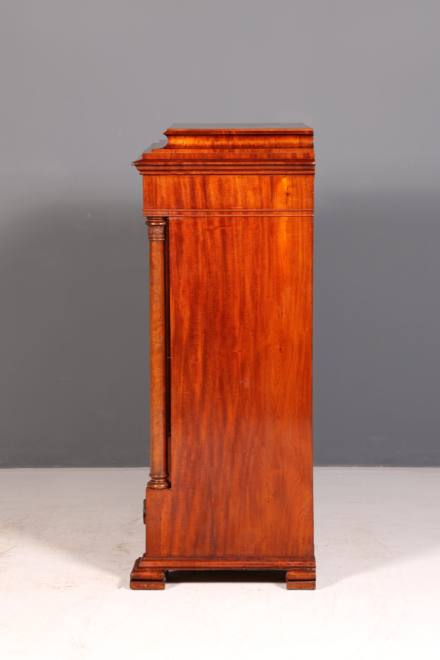 Beeindruckender Biedermeier Sekretär Louis Philippe Vertiko Antik Kommode Schreibkommode Office Desk