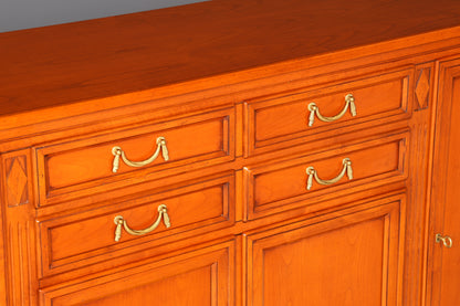 G042 Finish cm SELVA Wunderschönes Englisches Sideboard Eibe Schrank Antik Stil Buffetschrank Kommode