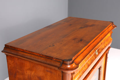Traumhafte Louis Philippe Vitrine Antik Biedermeier Schrank echt Holz Geschirrschrank um 1880