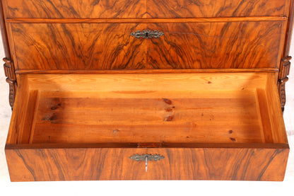 Wunderschöner Louis Philippe Sekretär um 1880 Gründerzeit Antik Schrank Chiffoniere