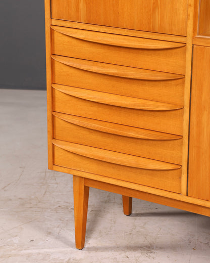 Wunderschöne Original Hellerau Mid Century Vitrine Schrank Franz Ehrlich 602 Kommode Bücherregal
