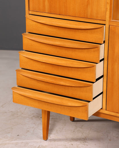 Wunderschöne Original Hellerau Mid Century Vitrine Schrank Franz Ehrlich 602 Kommode Bücherregal