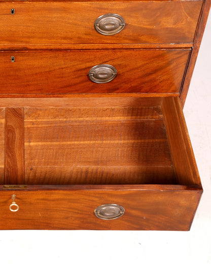 Wunderschöner Englischer Aufsatzsekretär Antik Sekretär Bücherschrank Vitrine Mahagoni Büro Schreibschrank UK