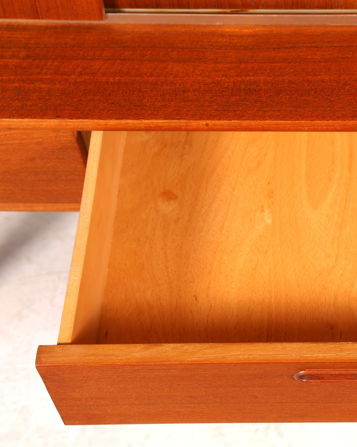 Dreamy mid-century sideboard, teak highboard cabinet, vintage Danish design chest of drawers