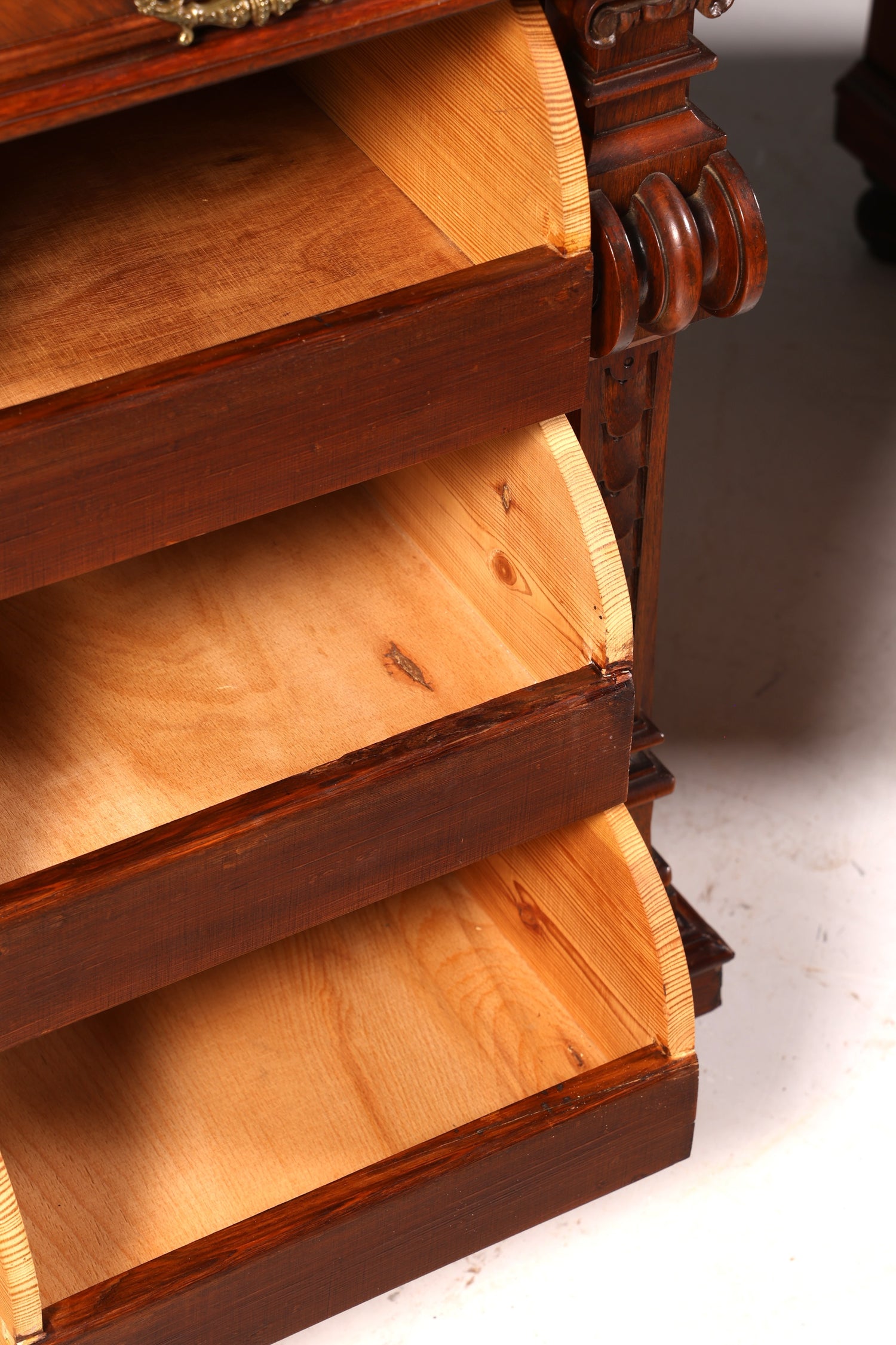 Traumhafter Gründerzeit Schreibtisch Jugendstil Bürotisch echt Holz Antik Desk