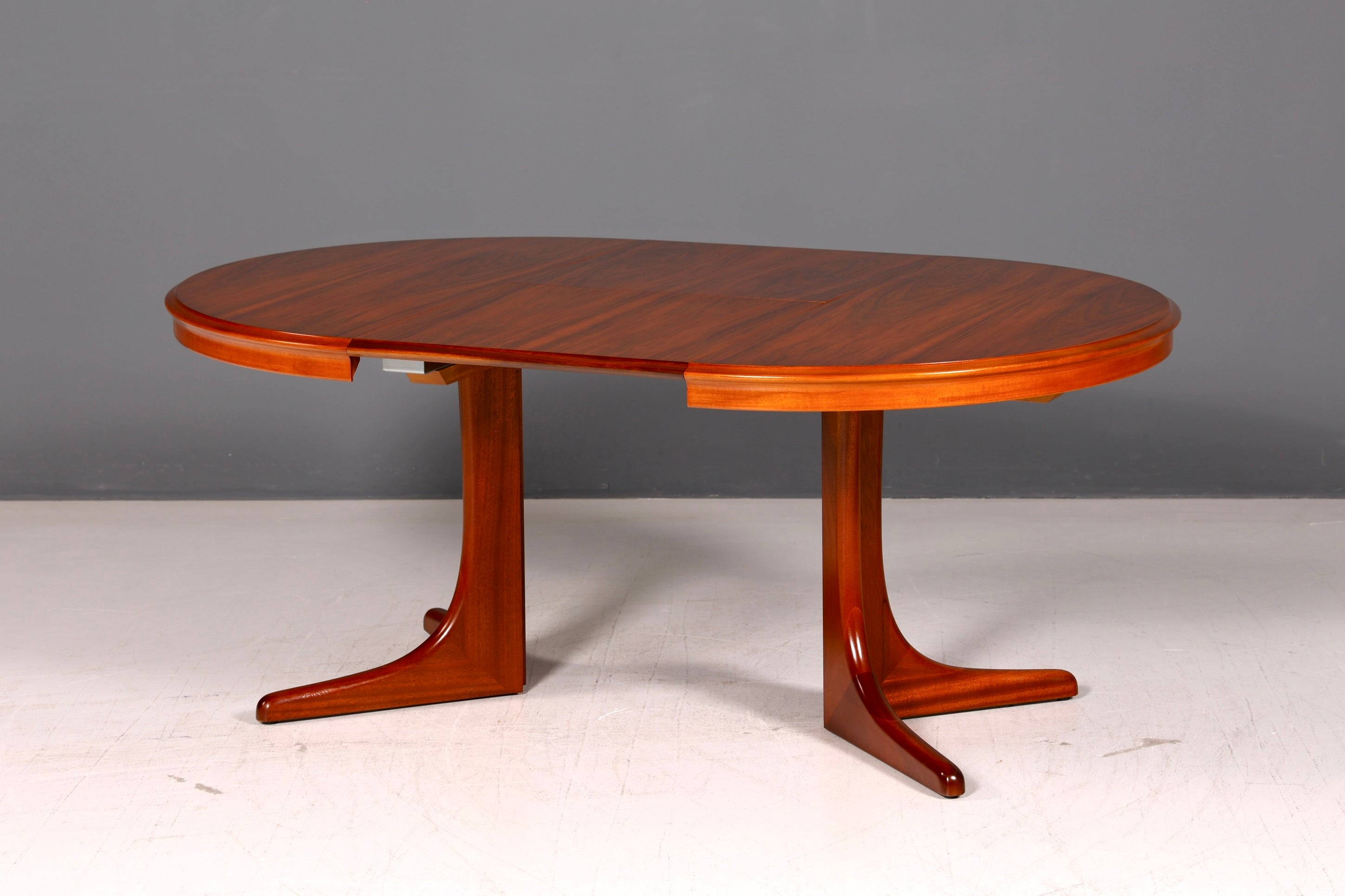 Wunderschöner Mid Century Esstisch rund ausziehbar Echt Holz Vintage Tisch Retro Danish Design Küchentisch Esszimmertisch