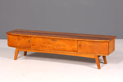 G134 Finish Mid Century Sideboard Vintage TV Kommode 60s Schrank Longboard Retro Lowboard