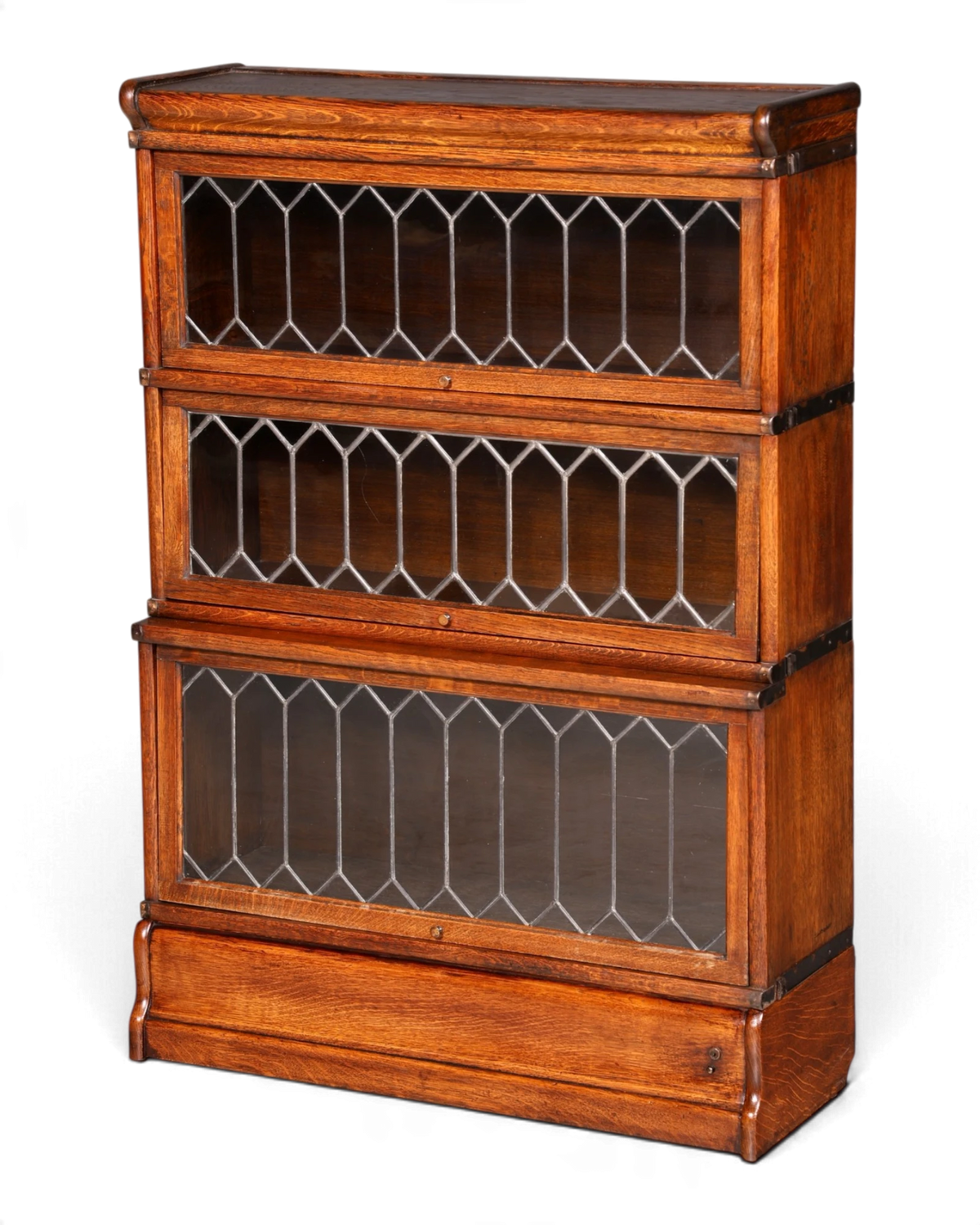 Beautiful original Globe-Wernicke bookcase, 4 modules, display cabinet, modular bookcase, English library, solid wood