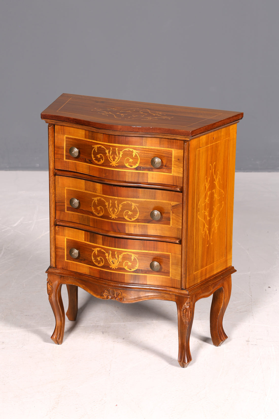 G218 Finish cm Traumhafte Kommode im Barock Stil Sideboard Intarsien echt Holz Schubladenkommode (Kopie)