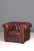 Stilvoller Original Chesterfield Sessel Englisch Leder Armlehnsessel Herrensessel