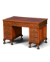 G362 Finish Wunderschöner Englischer Schreibtisch echt Lederauflage Bürotisch Antik Stil Office Desk (Kopie 2)