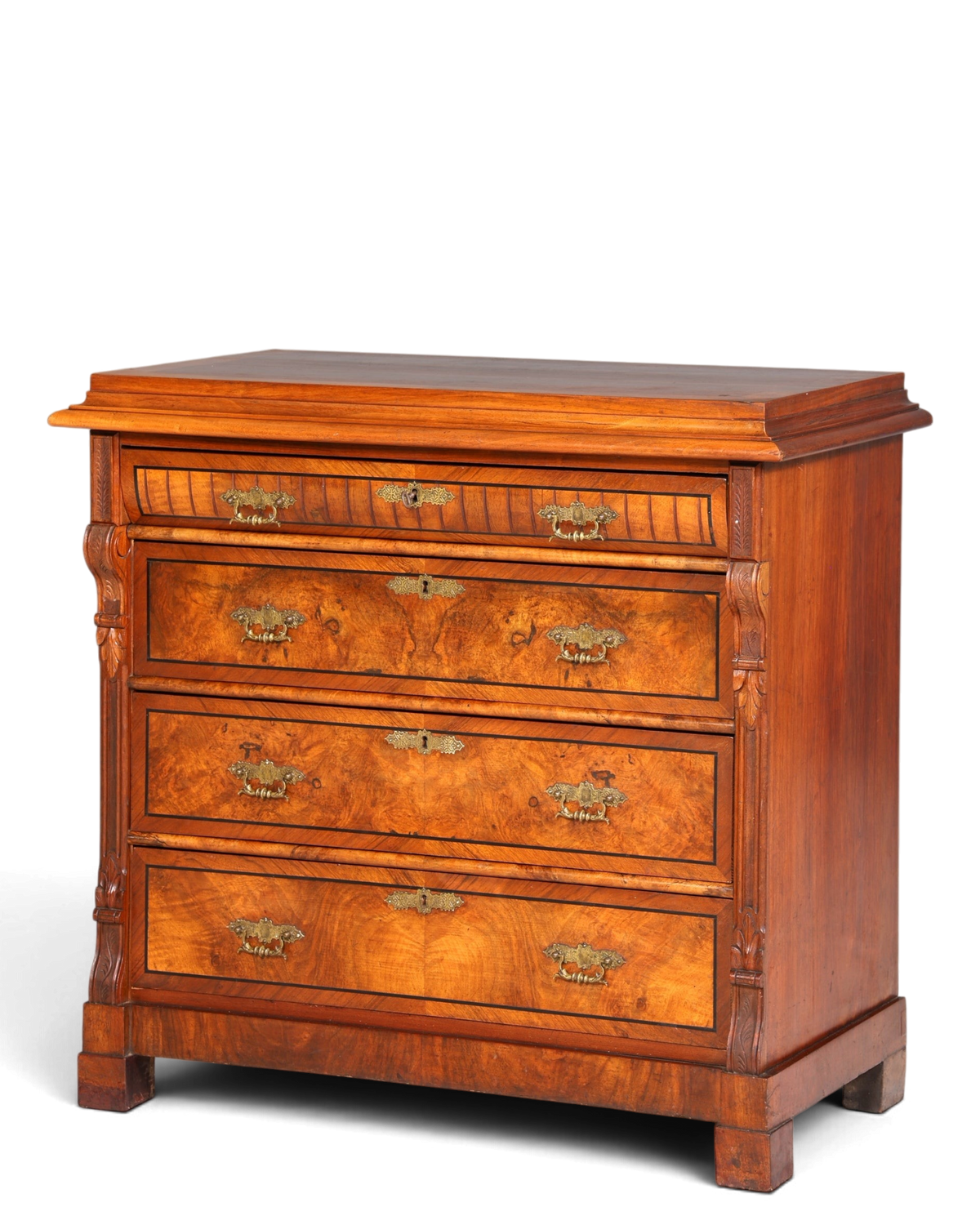 Gründerzeit Kommode Louis Philippe Nussbaum Sideboard 1880 – Hauptstadt Möblerei Berlin