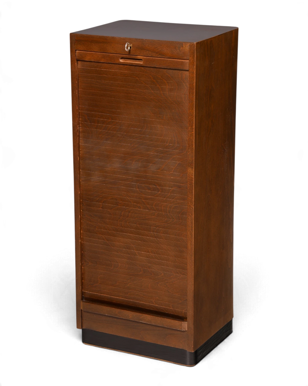Schöner Mid Century Rollladenschrank Aktenschrank mit Auszügen Büroschrank Vintage Rollschrank Dokumentenschrank