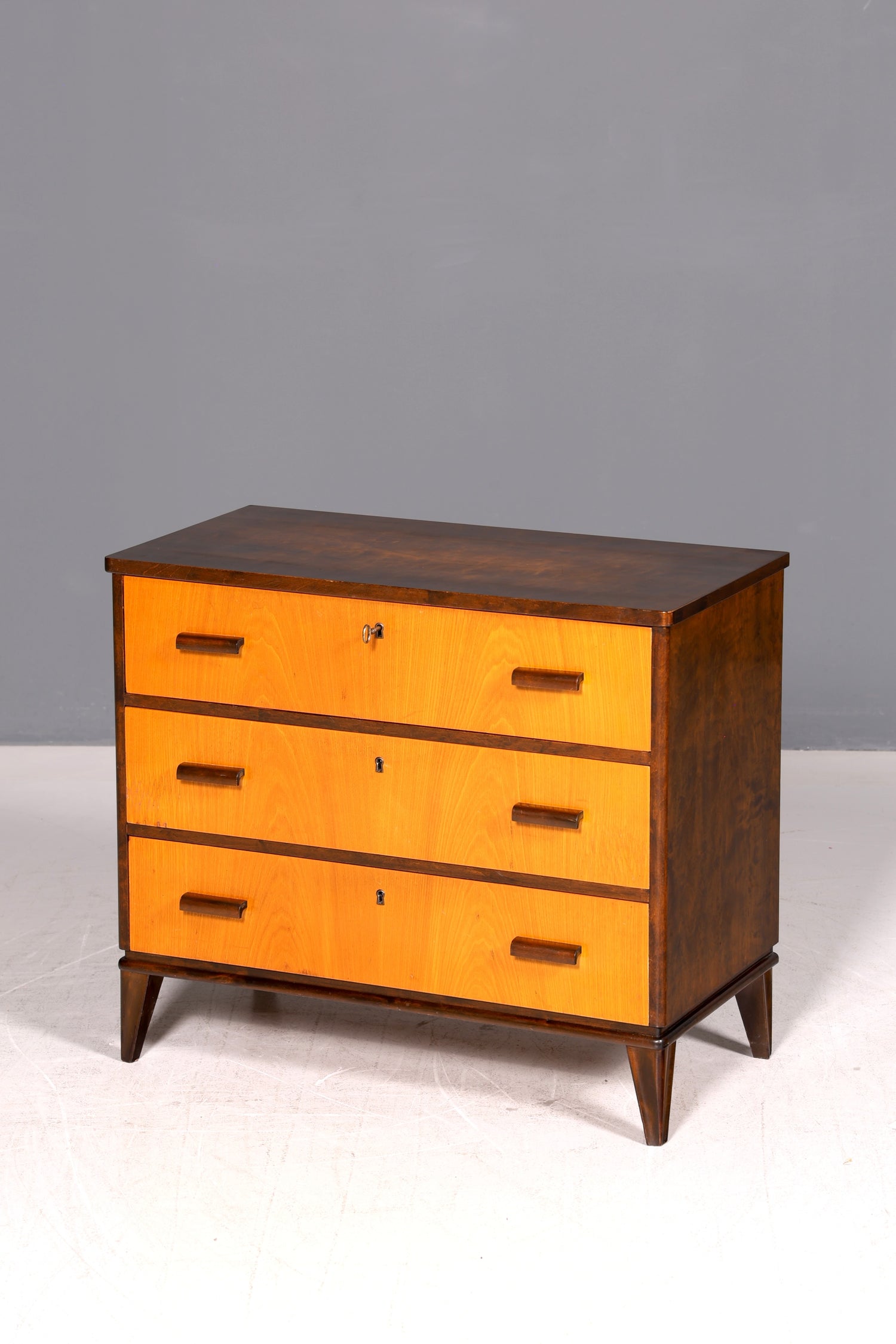 Wunderschöne Mid Century Kommode Vintage TV Sideboard 60er Schrank Flurkommode Klappschrank