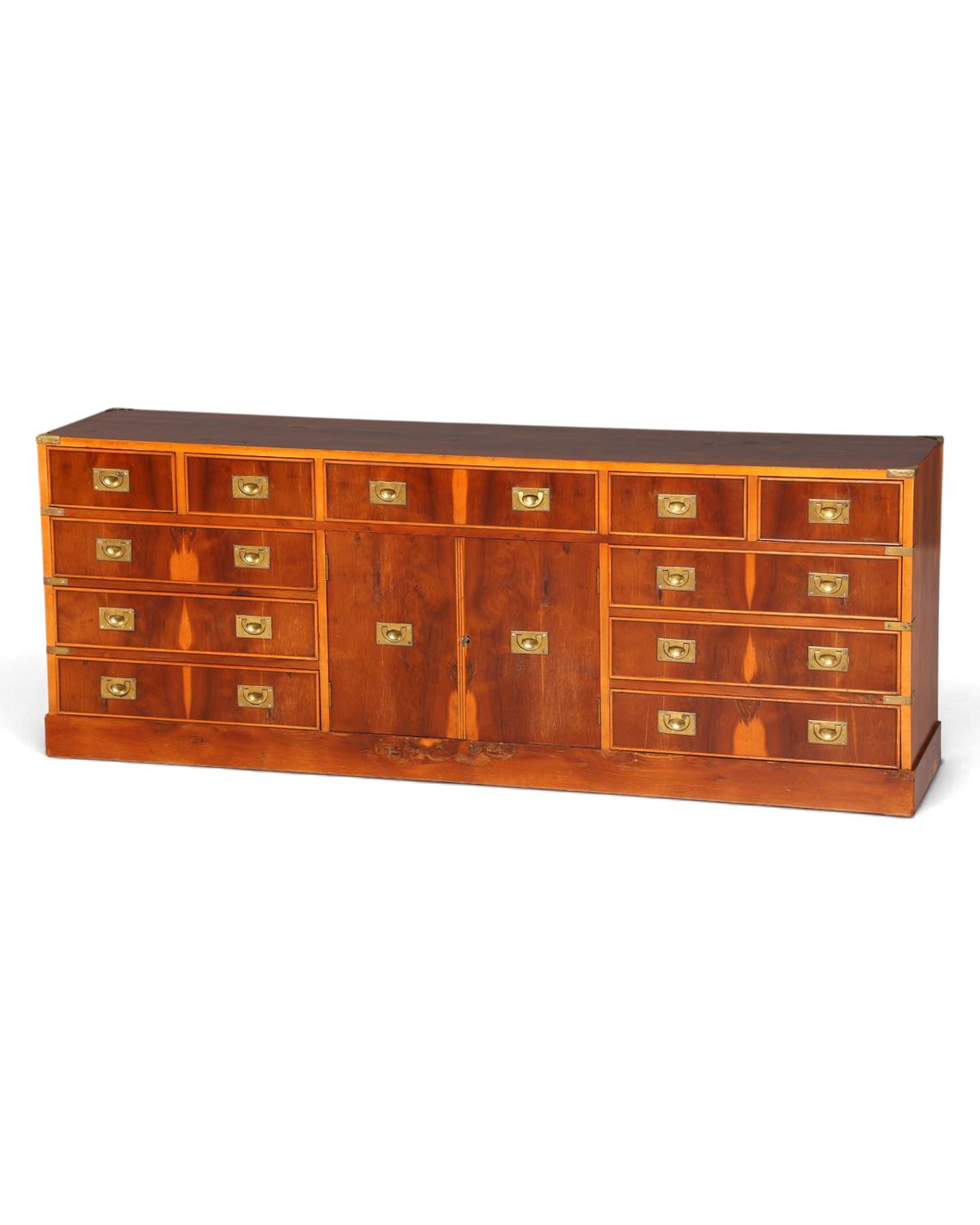 Traumhaftes XXL Maritim Sideboard Englische Schiffs Kommode Englisch Antik Schrank Military Chest