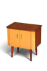 Hauptstadt Möblerei Mid Century Kommode aus Holz mit zwei Türen im 60er Jahre Retro Design