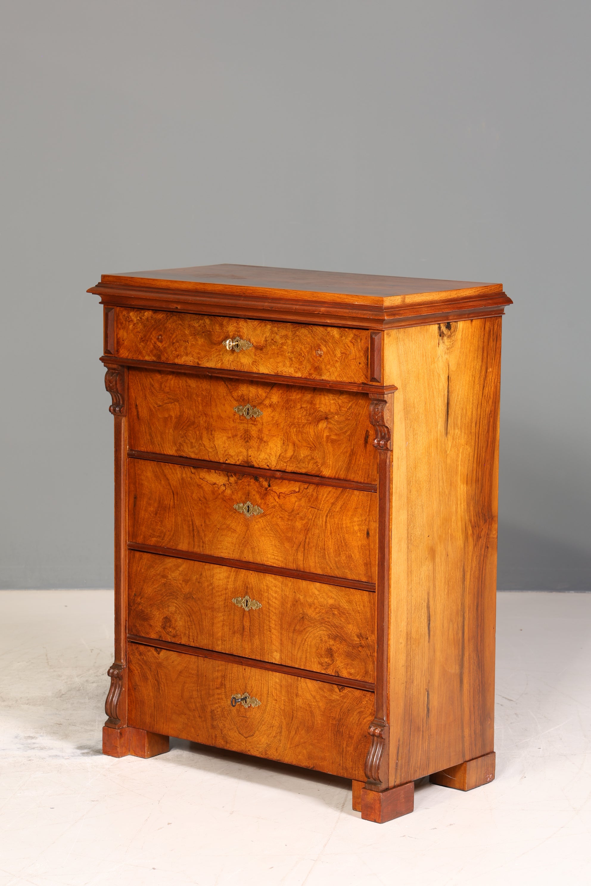 Wunderschöne Louis Philippe Kommode Gründerzeit Vertiko Schubladen Kommode Chiffoniere um 1880