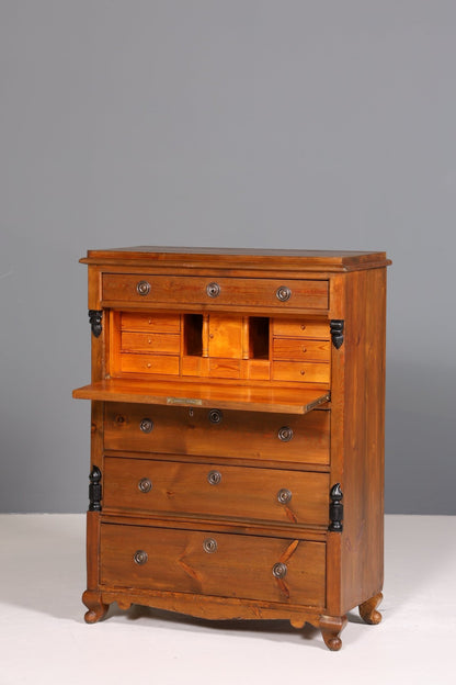 Wunderschöner Antik Sekretär um 1900 Vertiko Weichholz Kommode Landhaus Schreibkommode