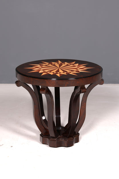 Beautiful Art Deco-style coffee table, antique-style luxury side table, living room accent table