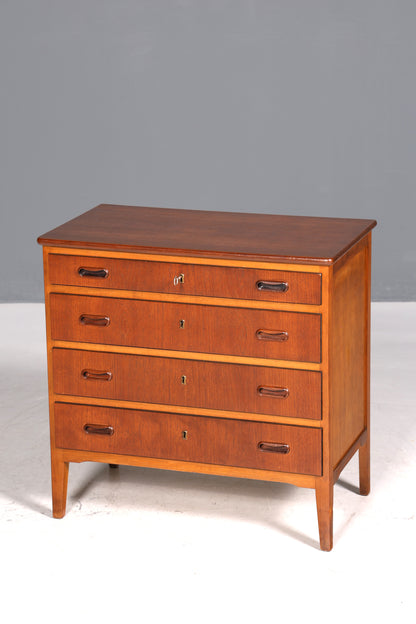 Traumhafte Mid Century Kommode Danish Design Teak Holz Sideboard Vintage Schubladen Kommode