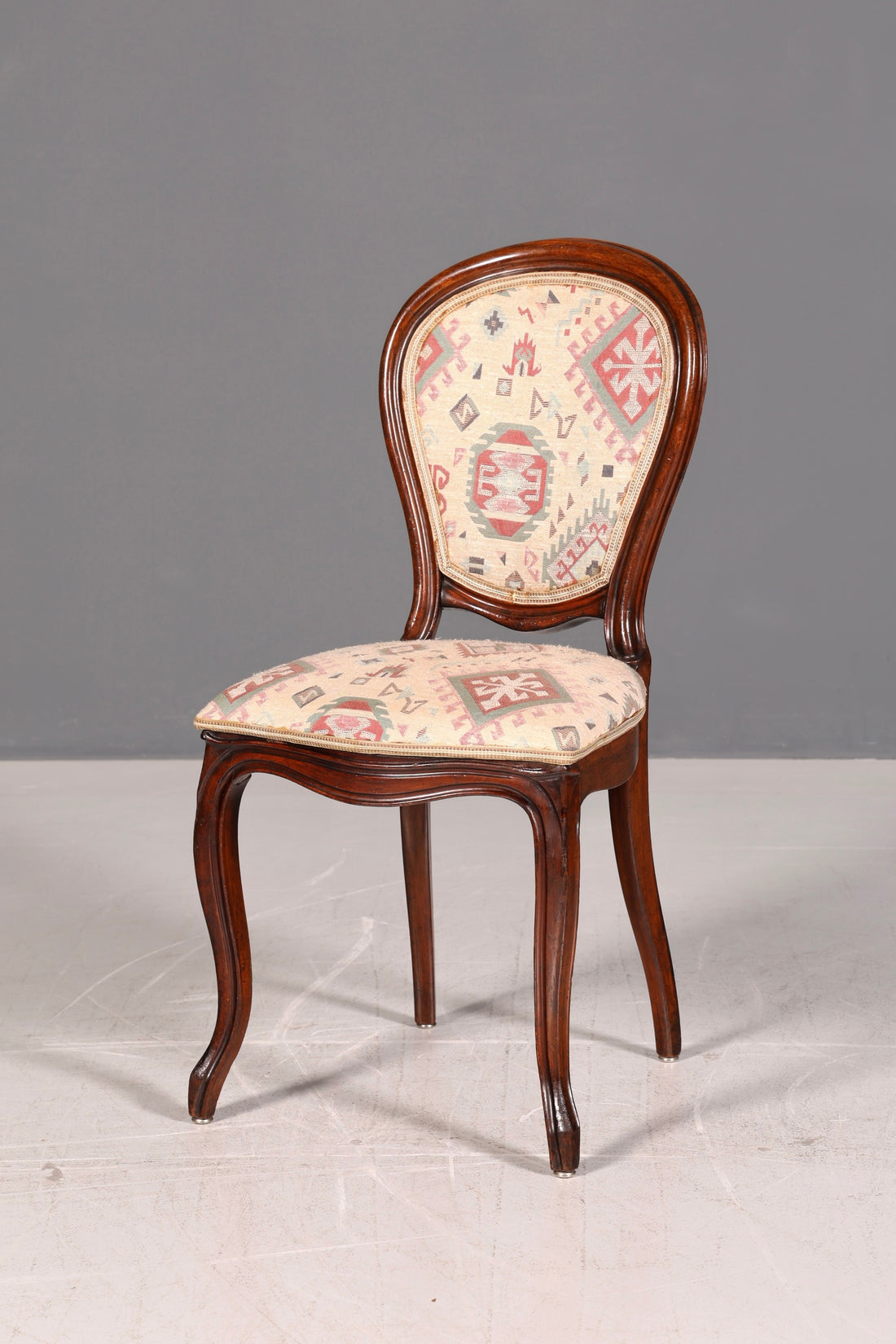 Dreamy Louis Philippe Chair Antique Secretary Chair Biedermeier Real Wood Dining Chair Upholstered Chair Vintage