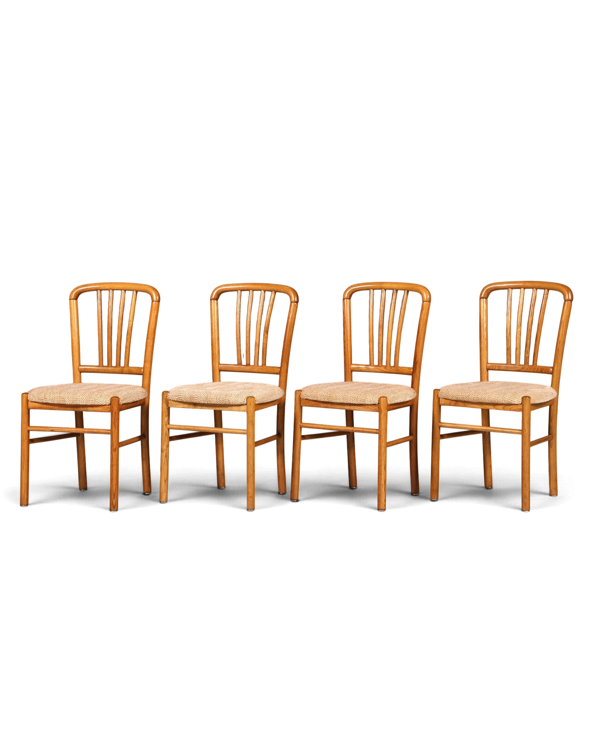 4x Schlichte Mid Century Stühle Retro Stuhlset Danish Design Küchenstühle – Hauptstadt Möblerei Berlin