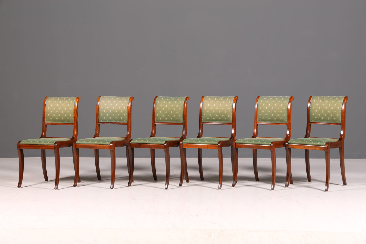 6x Elegant English Dining Chairs 60s Kitchen Chairs Dining Room Chairs Chair Set
